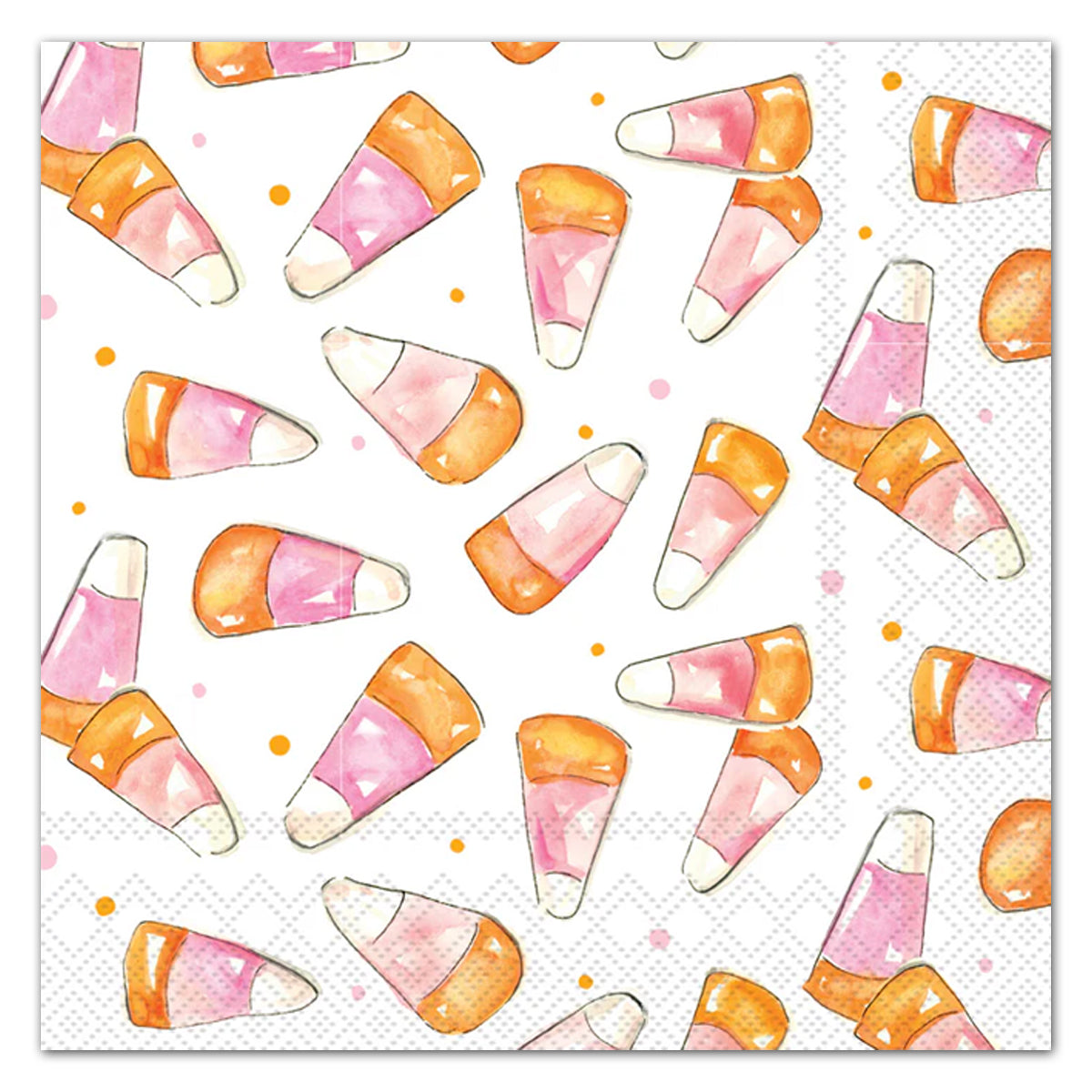 Colorful Candy Corn Paper Luncheon Napkins
