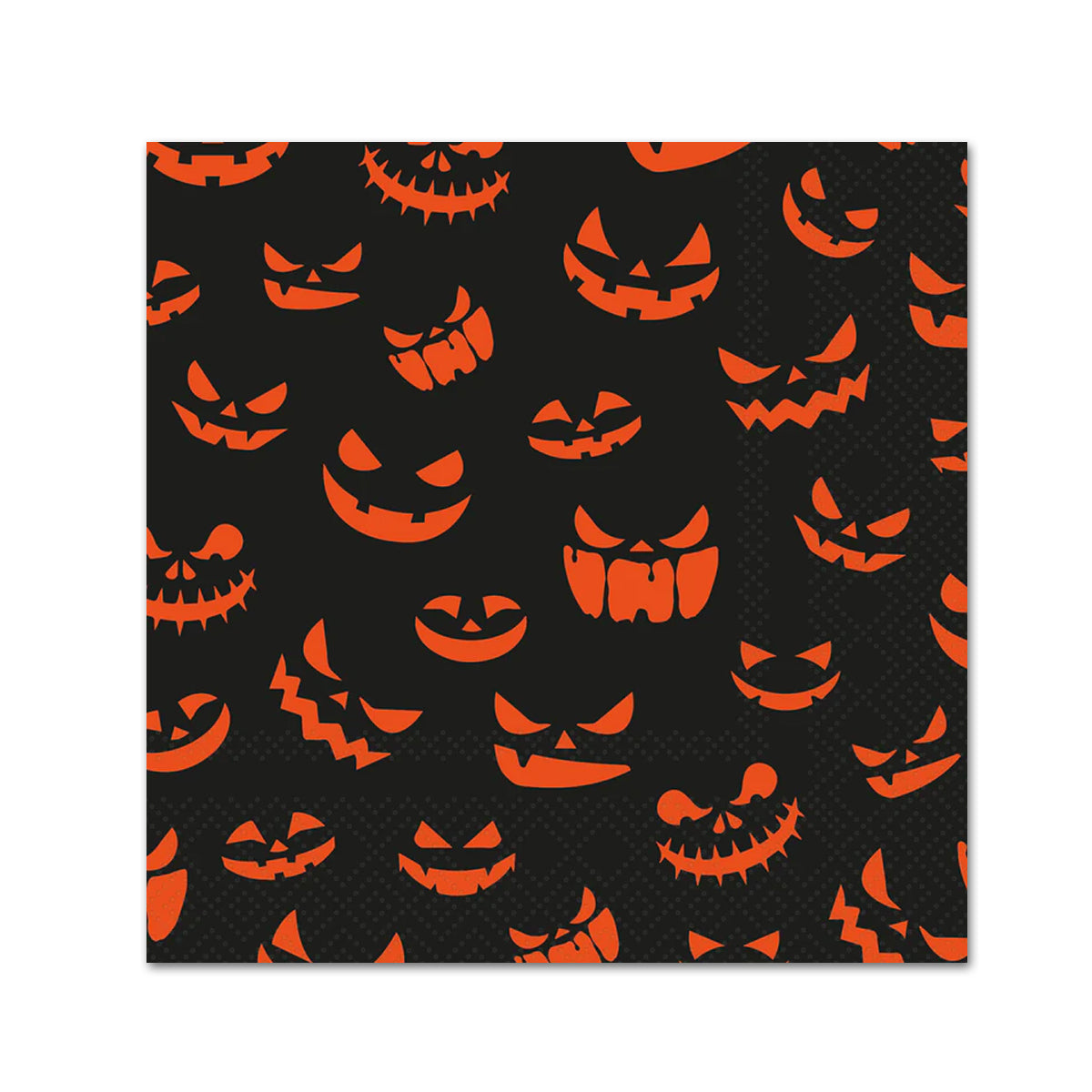 Pumpkin Smiles Paper Beverage Napkins