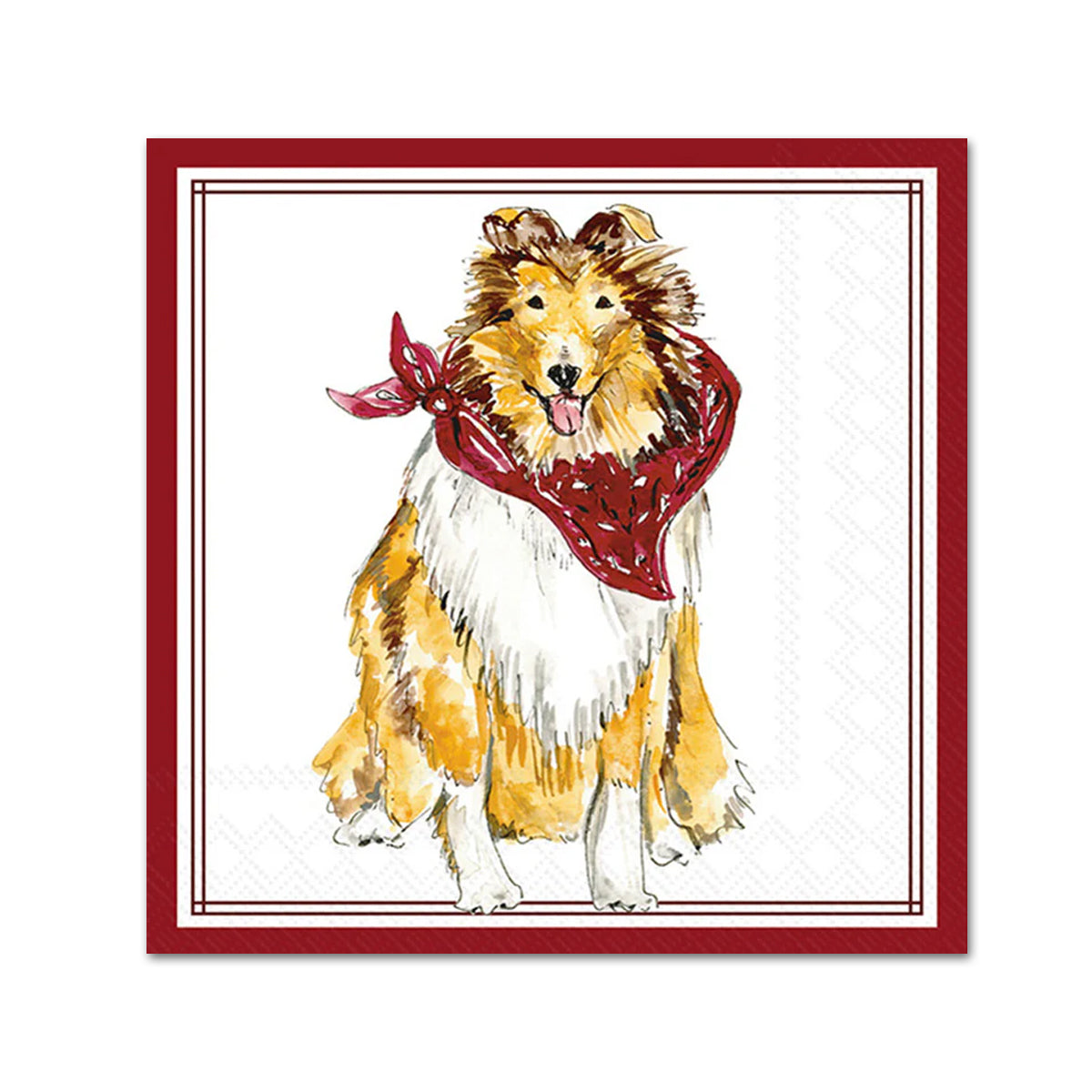 Collie Hometown Pride Paper Beverage Napkins