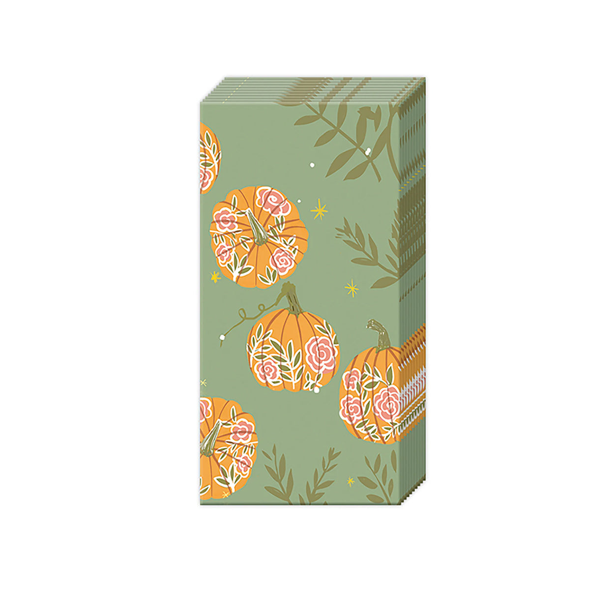 Pumpkins & Roses Paper Pocket Tissues