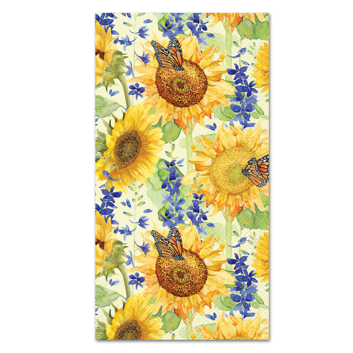 Sunflower & Larkspur Paper Guest Towels - Buffet Napkins