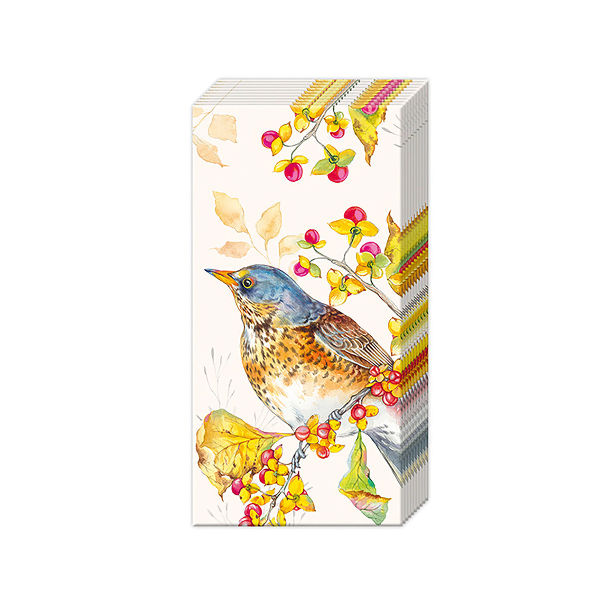 Autumn Song Birds Pocket Tisssues