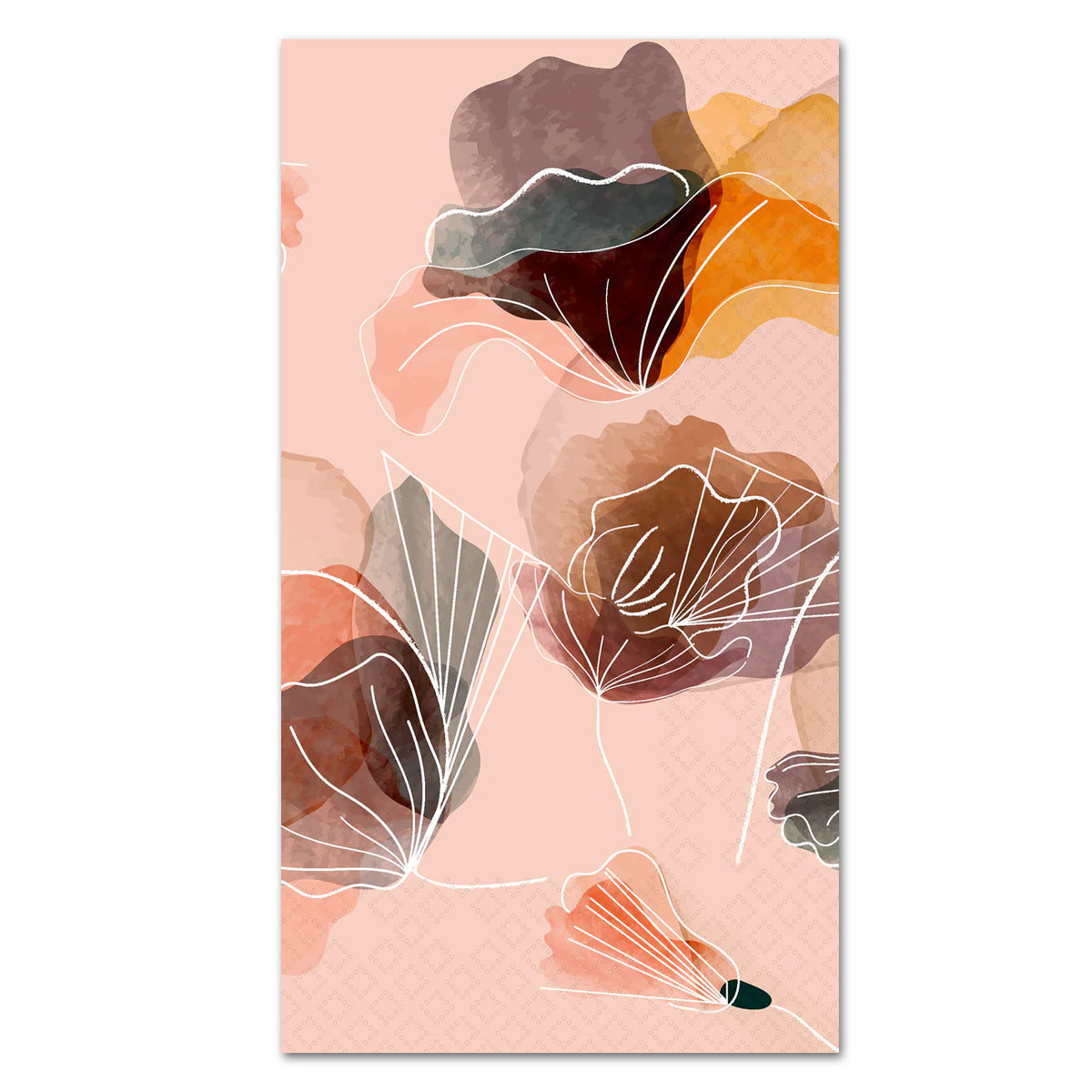 Alma Floral Paper Guest Towels - Buffet Napkins