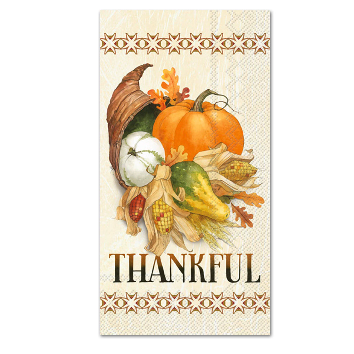Thankful Cornucopia Paper Guest Towels - Buffet Napkins
