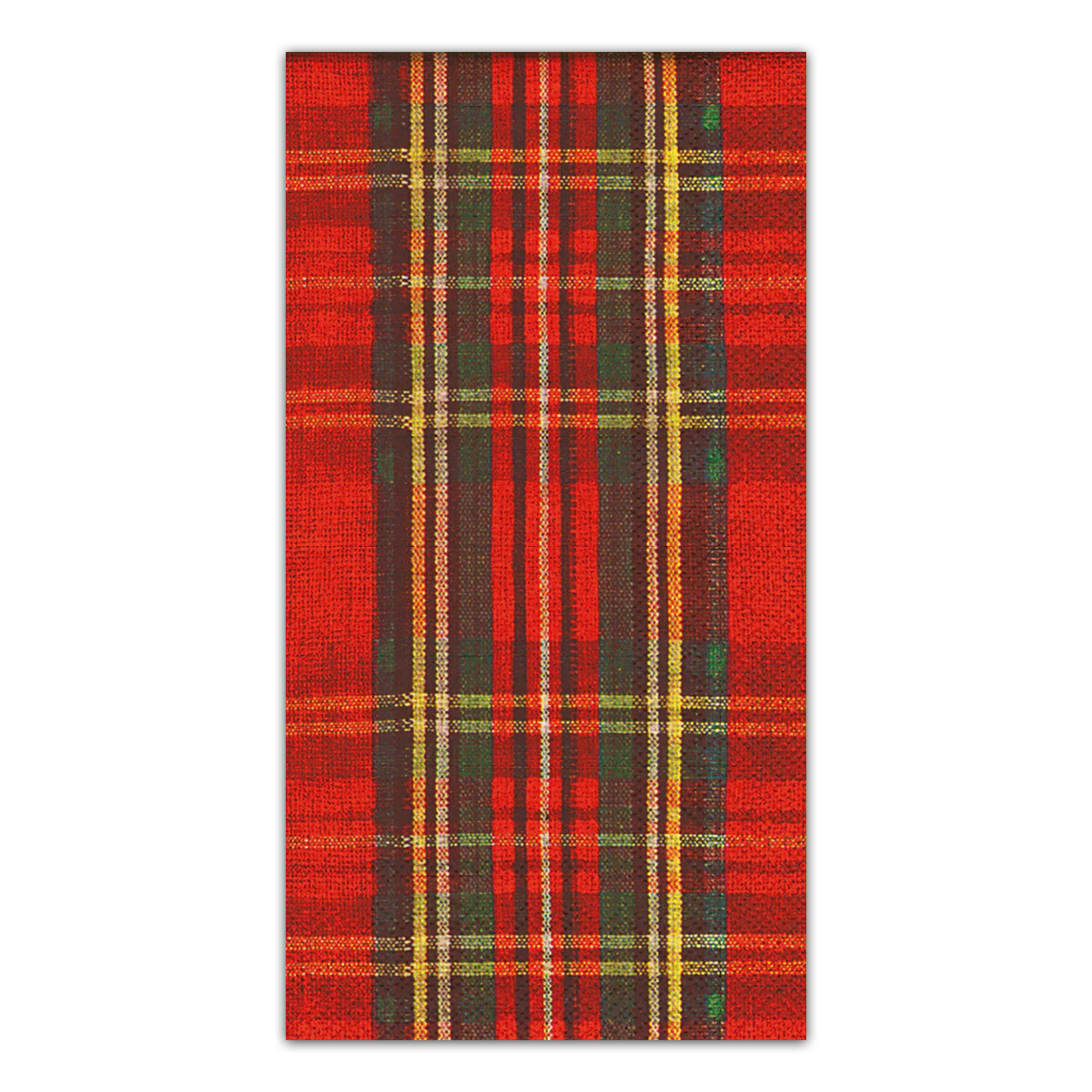 Classic Red Plaid Holiday Paper Guest Towels - Buffet Napkins