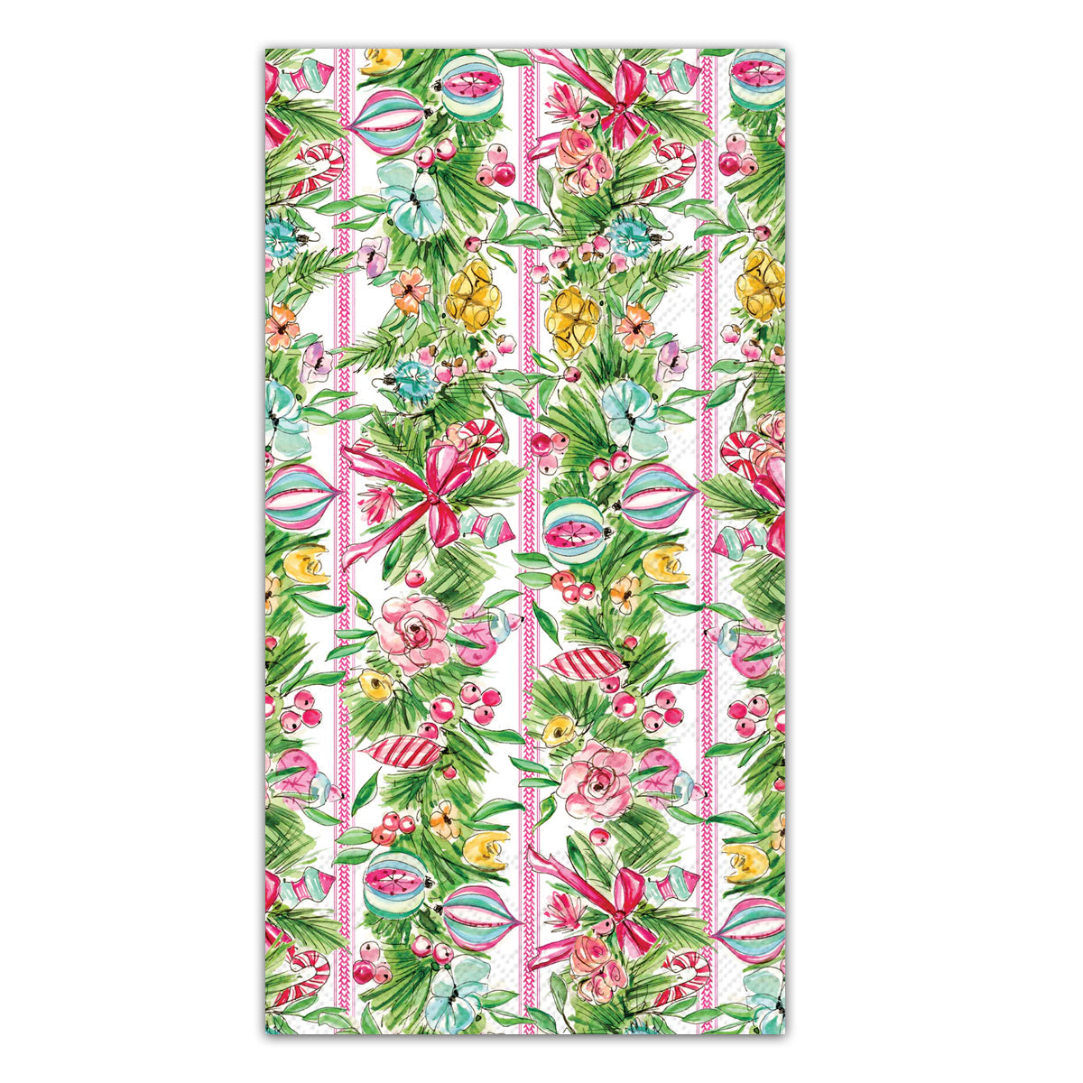 Vintage Ornaments Stripes Paper Guest Towels