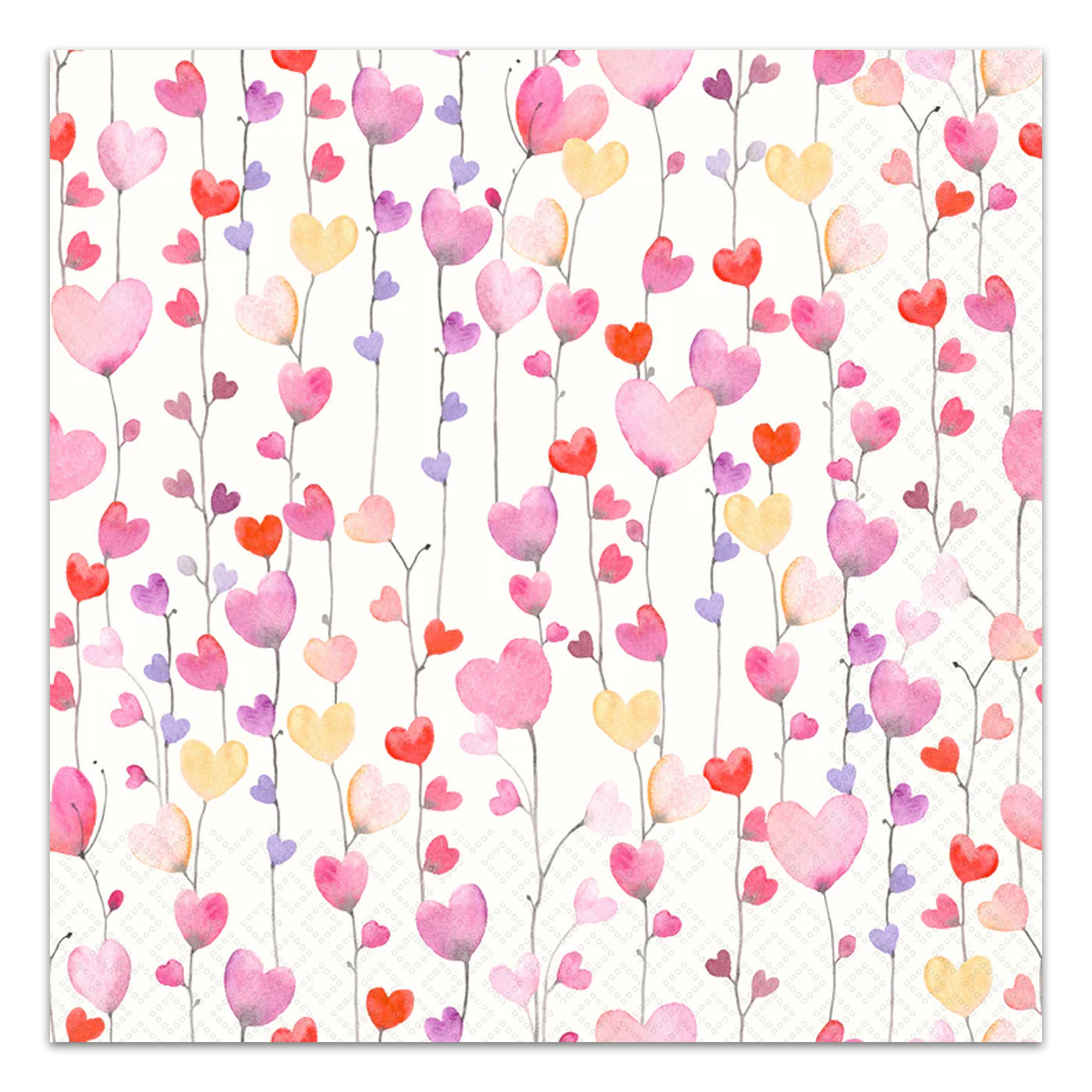 Hearts on a String Paper Luncheon Napkins