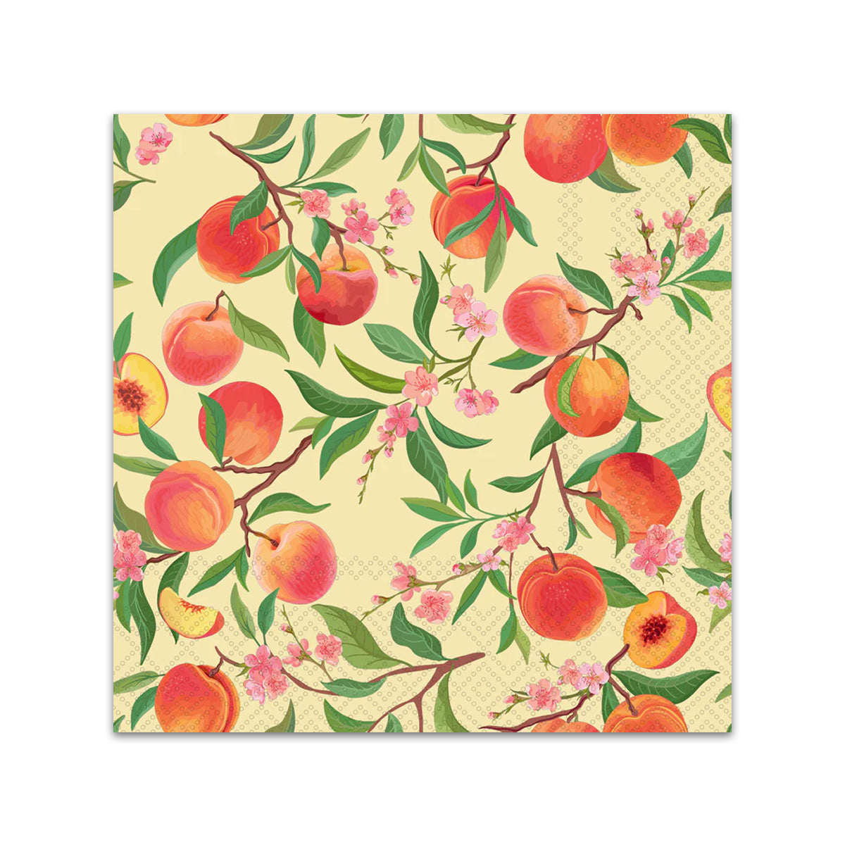Peach Lover Paper Beverage Napkins
