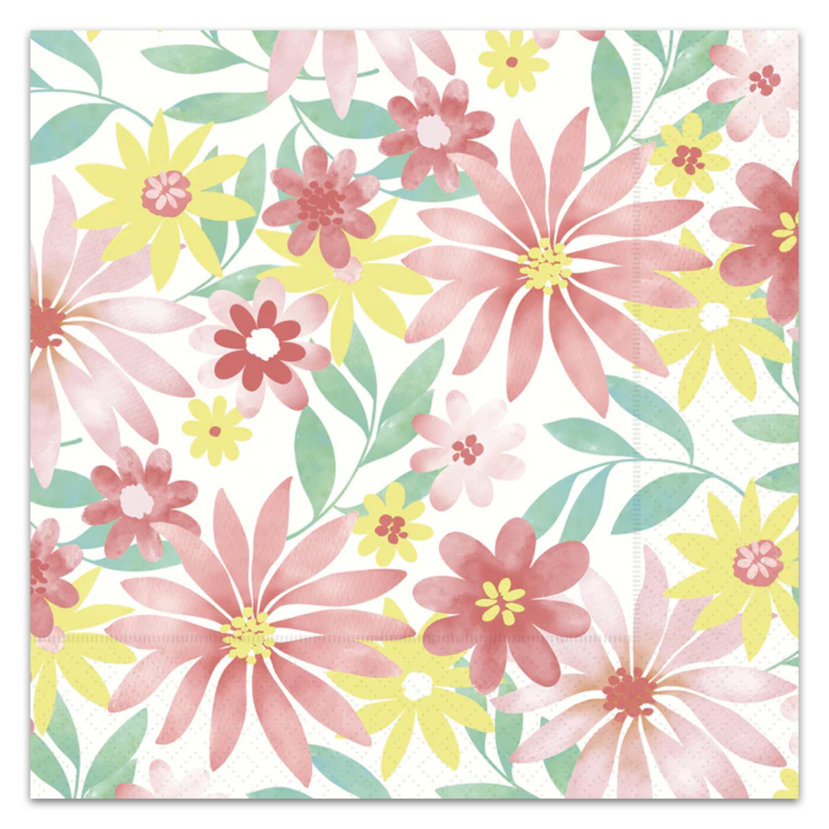 Floral Pastel Paper Luncheon Napkins