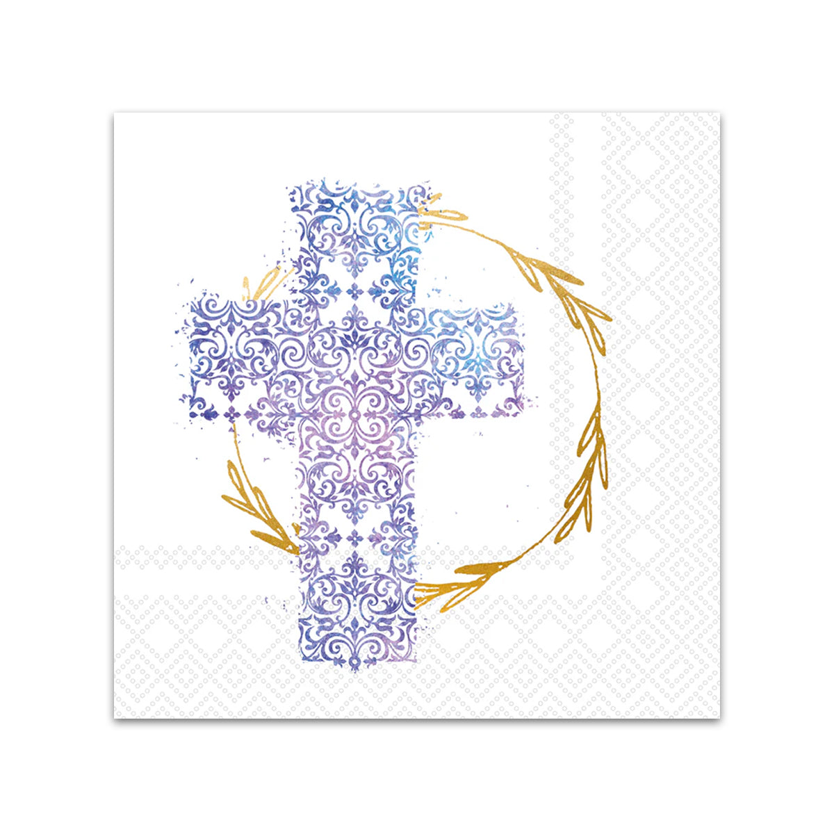 Filigree Cross Paper Beverage Napkins