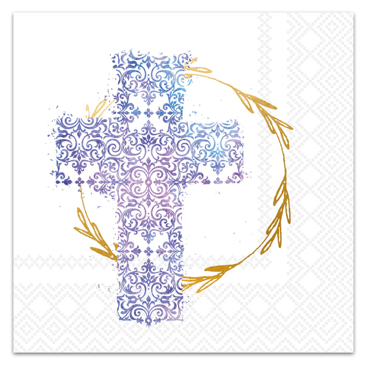 Filigree Cross Paper Luncheon Napkins
