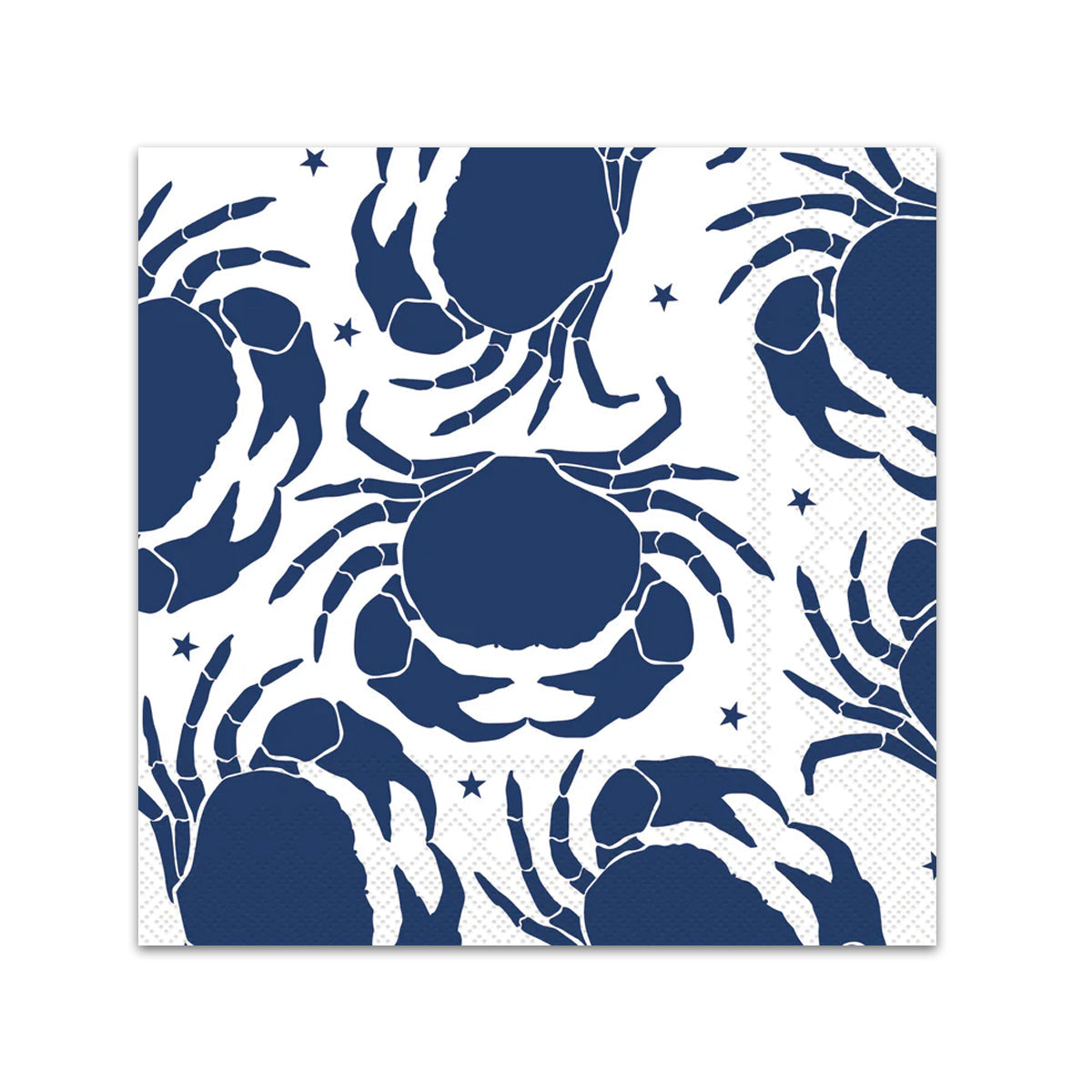Navy Crabs Paper Beverage Napkins