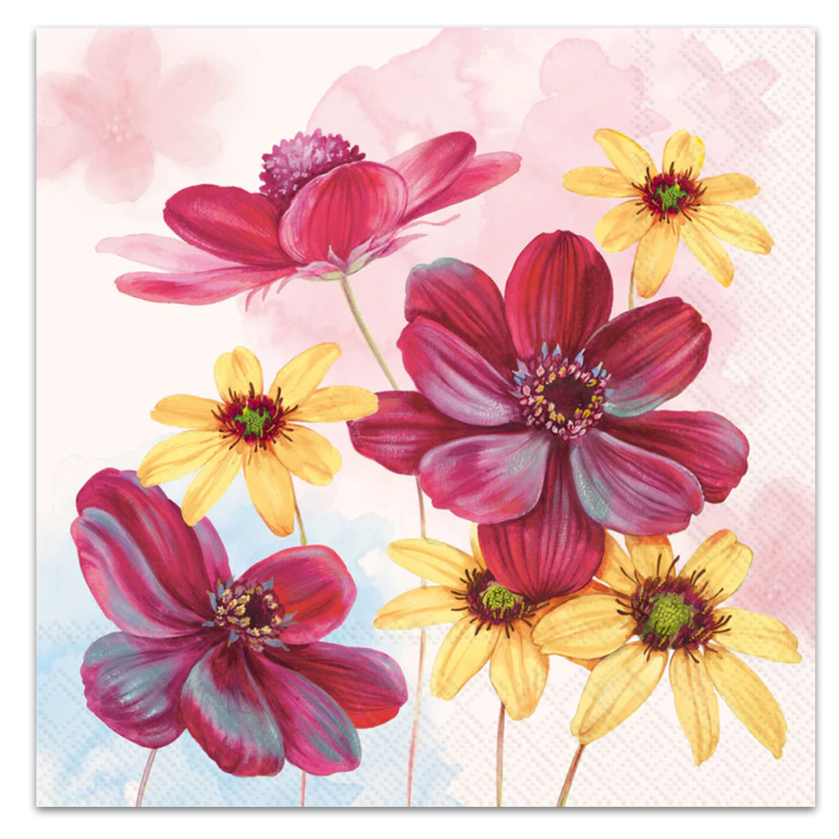 Joyful Blooms Luncheon Napkins