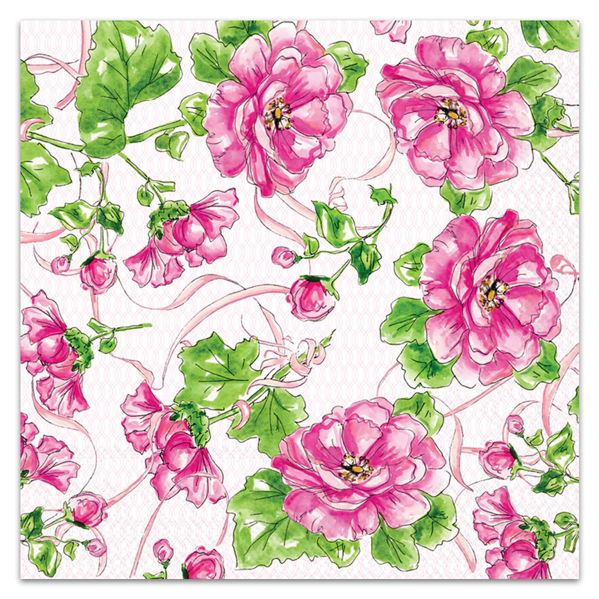 Pink Garden Party Luncheon Napkins