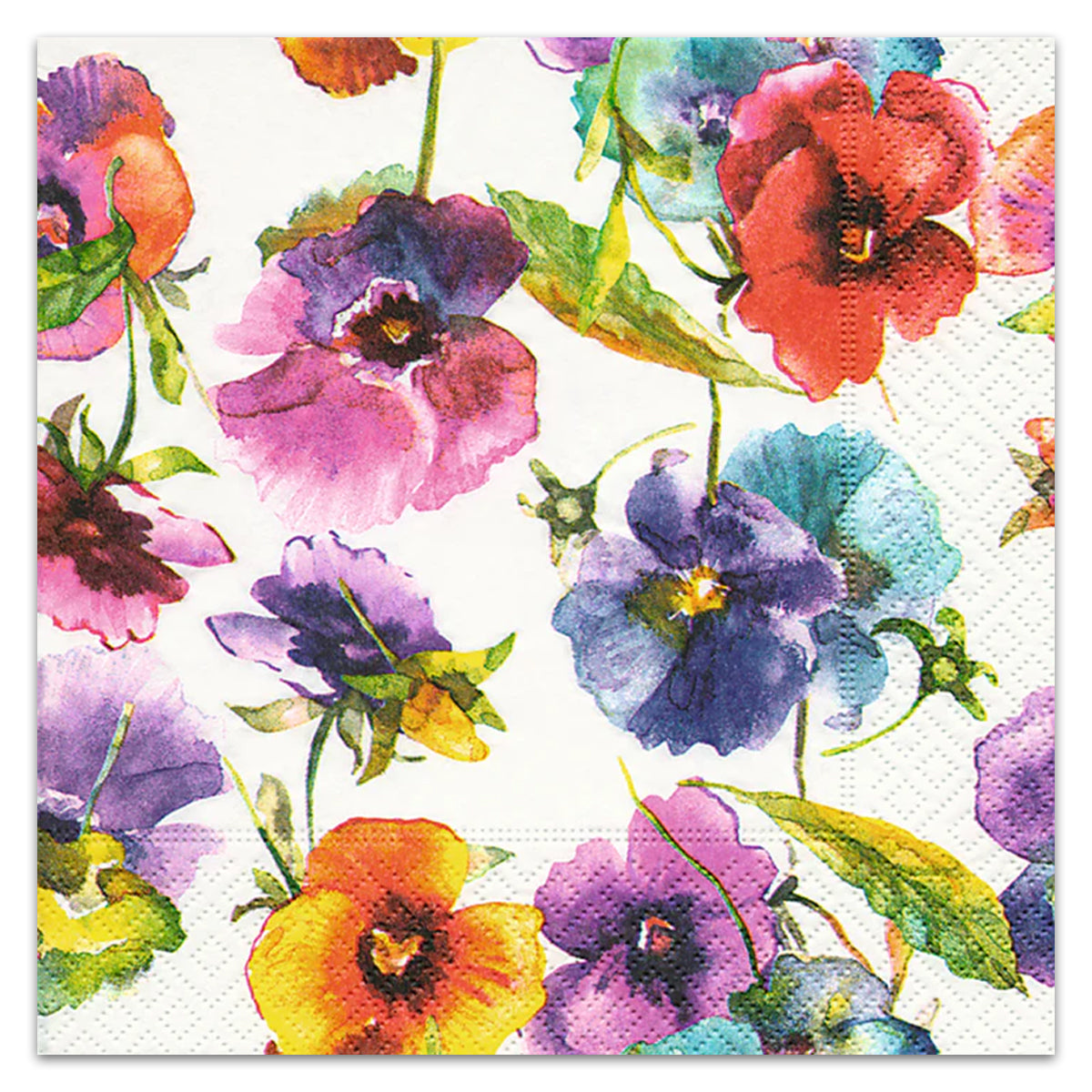 Talking Flowers Luncheon Napkins