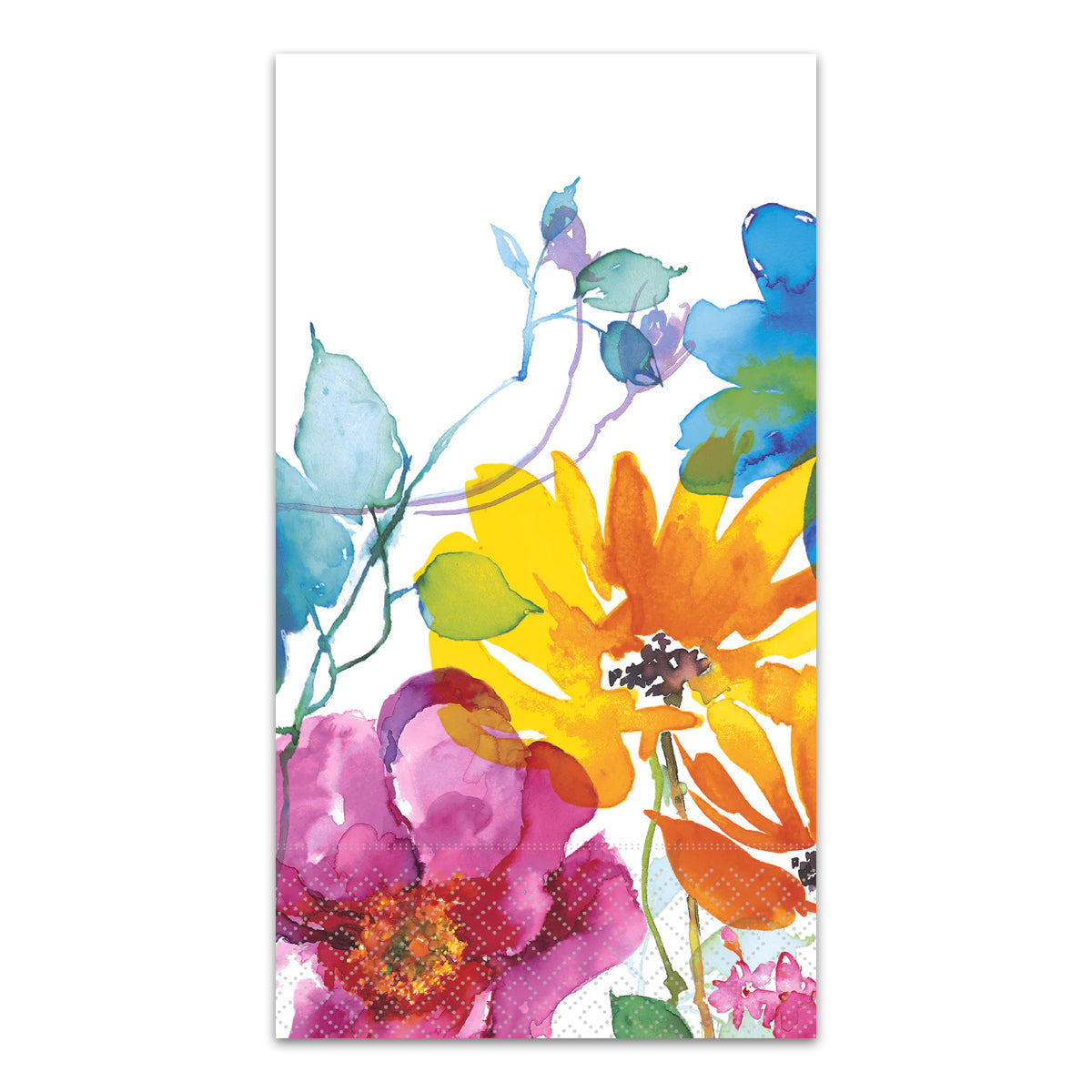 Primary Floral Guest Towels - Buffet Napkins