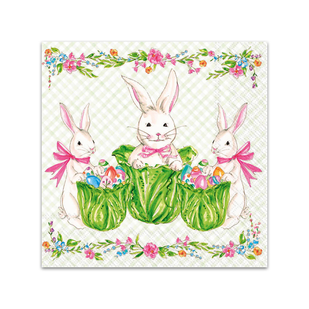Bunny Garden Party Paper Beverage Napkins