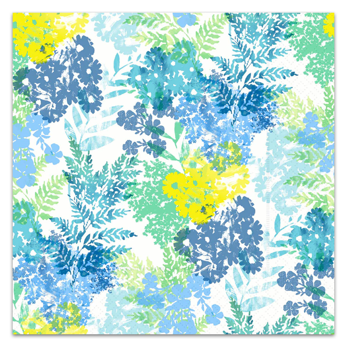 Fields of Blue Paper Luncheon Napkins