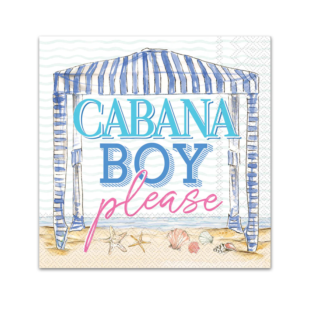 Cabana Boy Paper Beverage Napkins