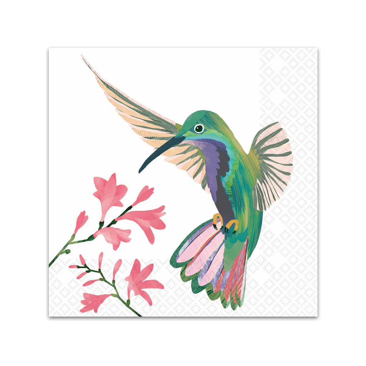 Hummingbird Flight Paper Beverage Napkins