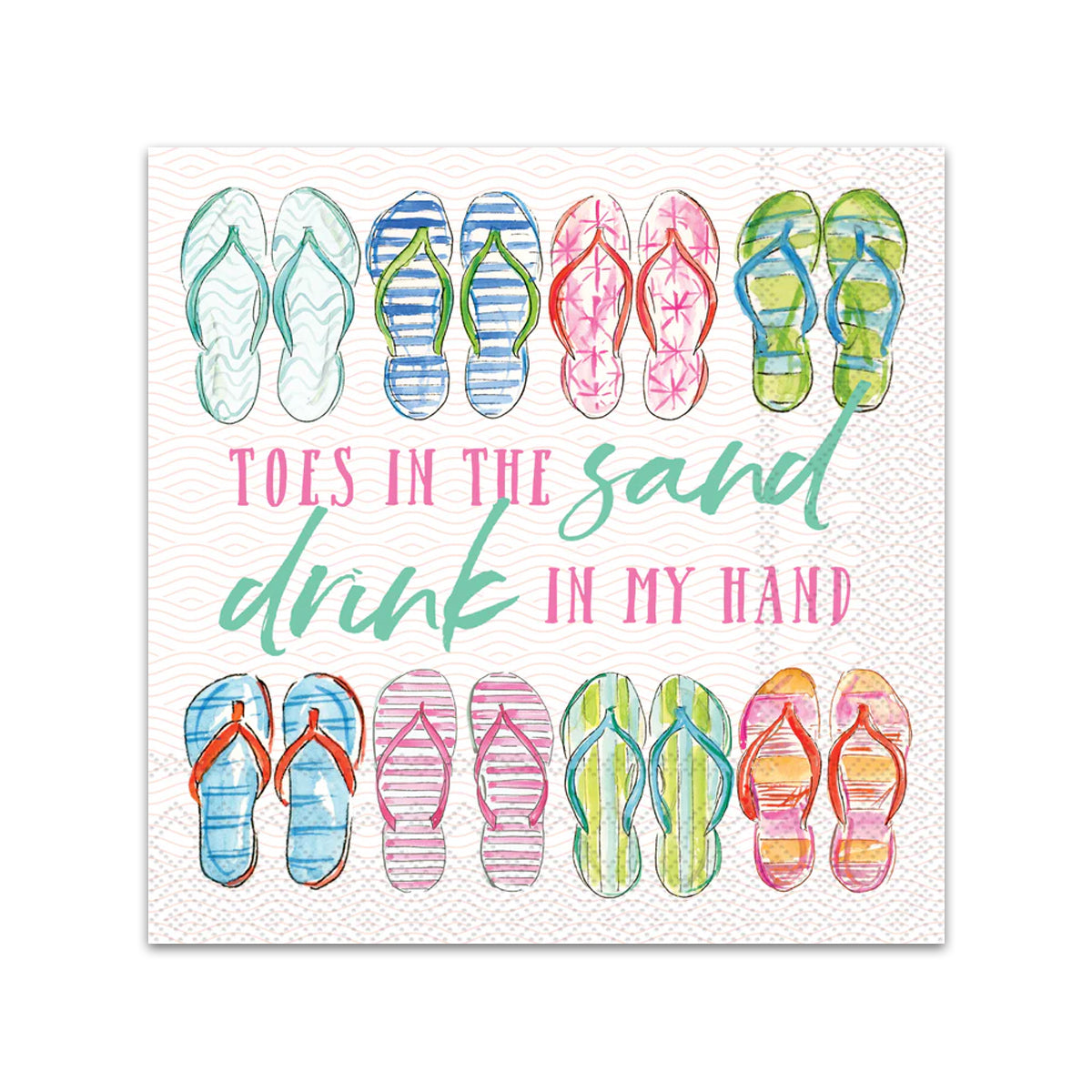 Toes in the Sand Paper Beverage Napkins