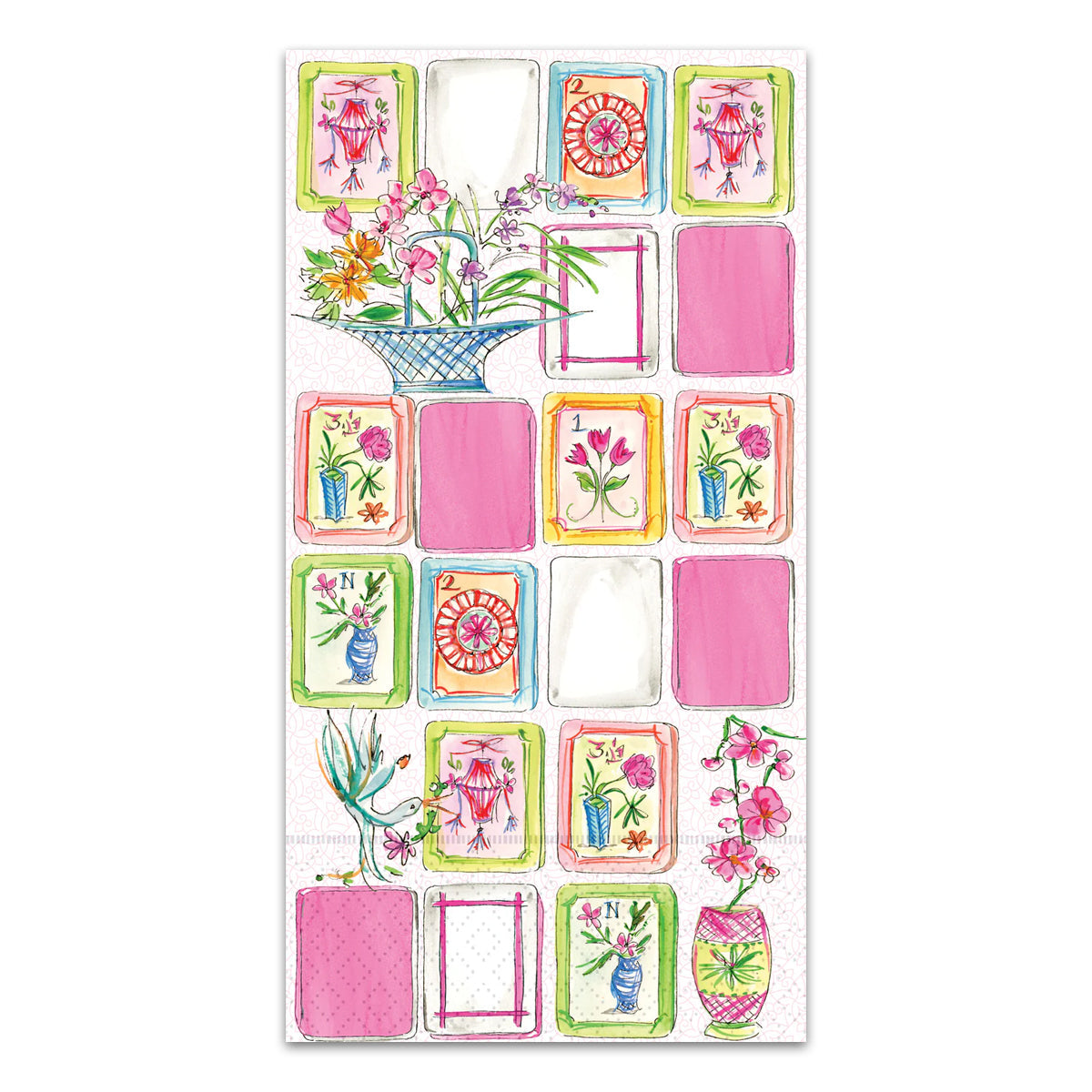 Mahjong Tiles Guest Towels - Buffet Napkins