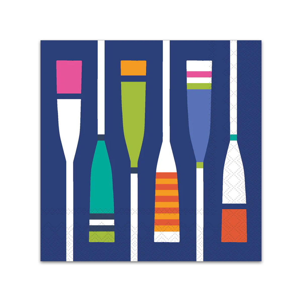 Rainbow Oars Paper Beverage Napkins