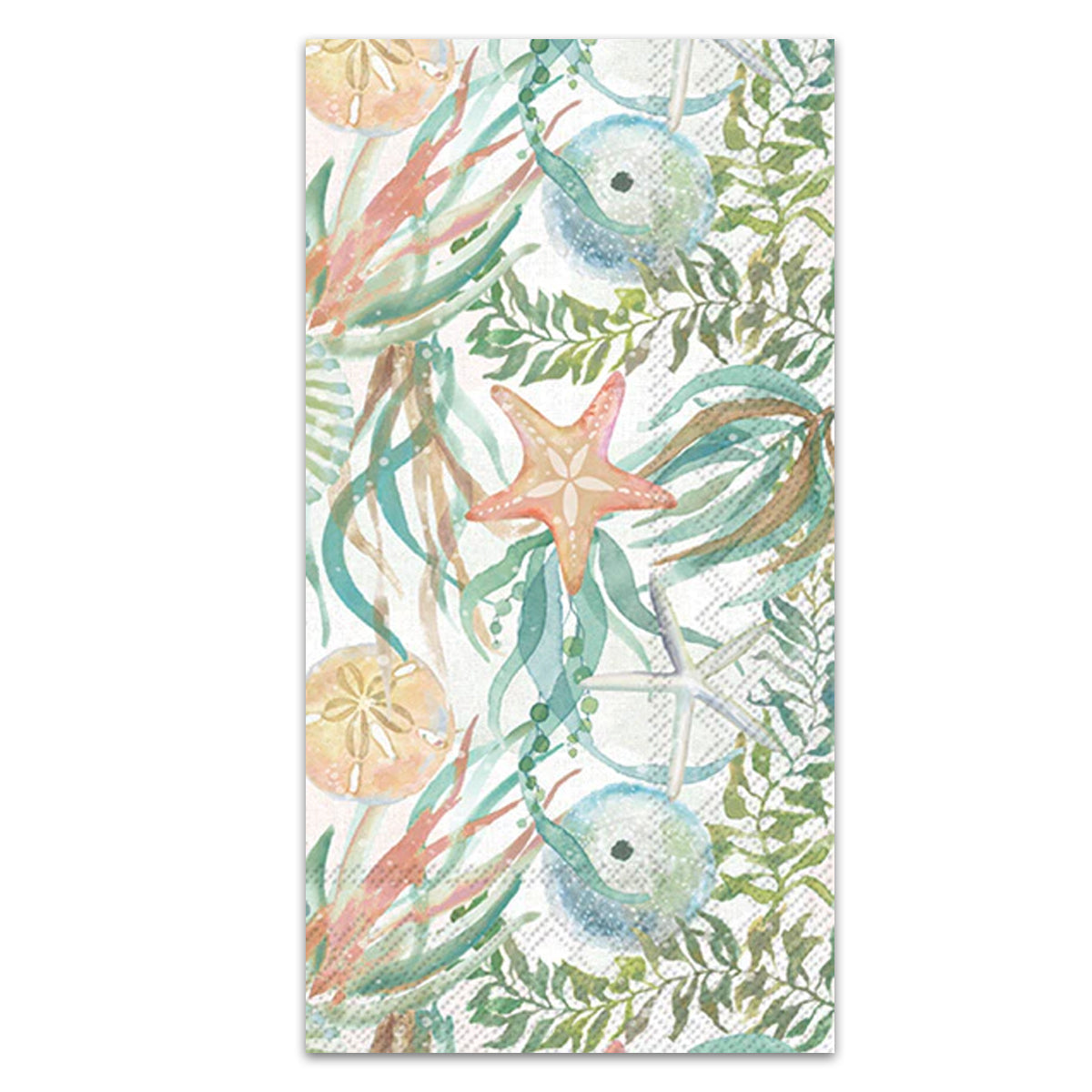 Ocean Coastal Watercolor Paper Guest Towels - Buffet Napkins