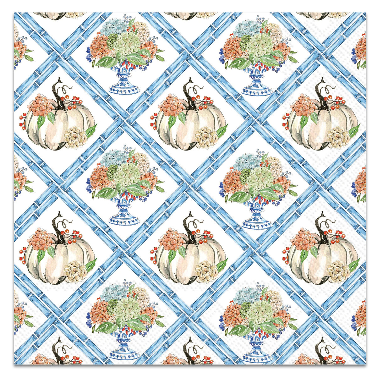 Fall Hydrangea Paper Luncheon Napkins