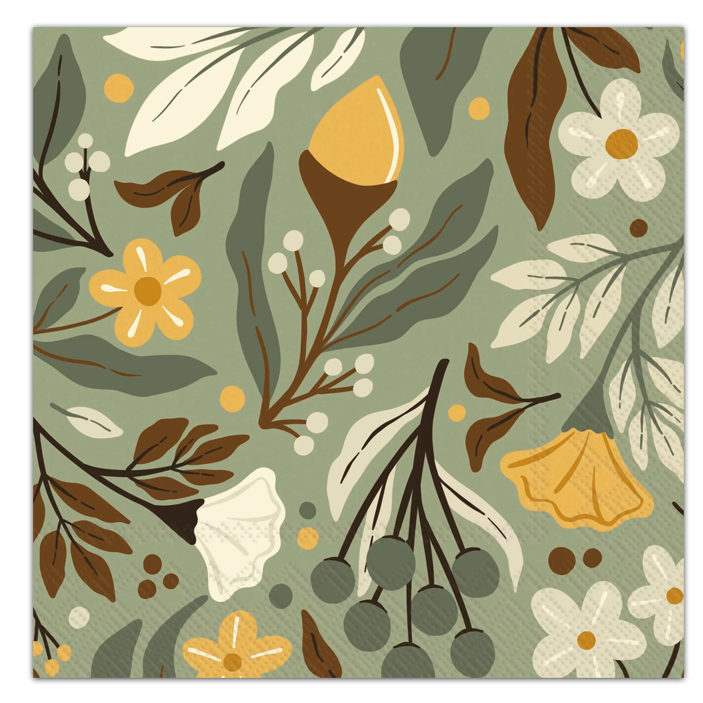 Autumn Acorns Paper Luncheon Napkins