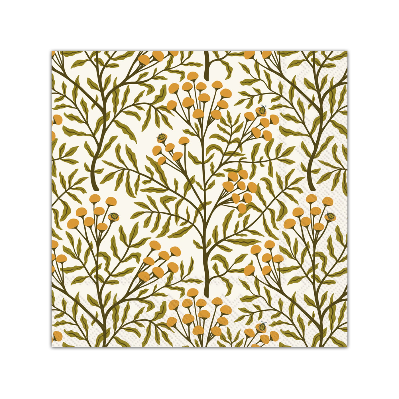 Tansy Fall Acorns Paper Beverage Napkins