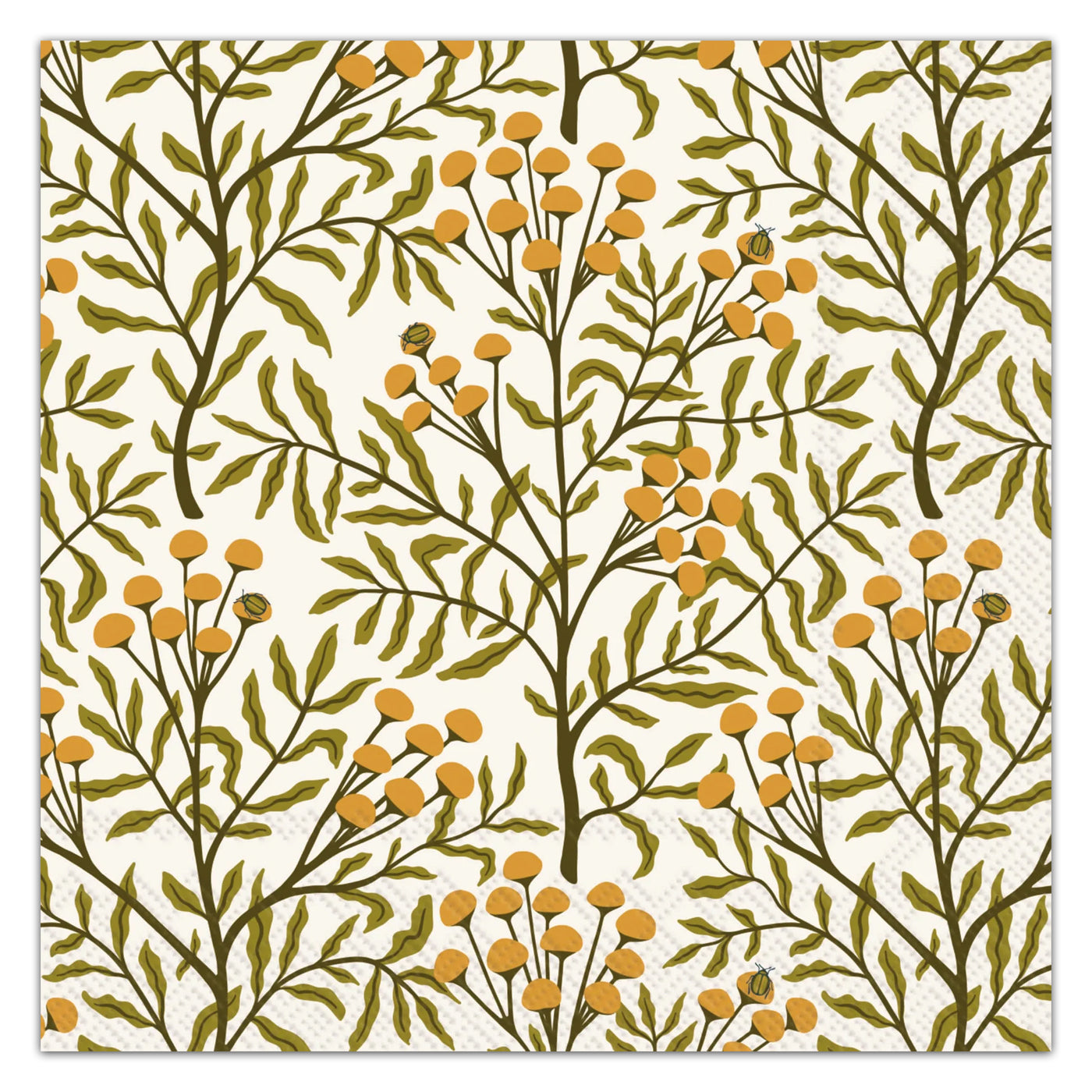 Tansy Fall Acorns Paper Luncheon Napkins