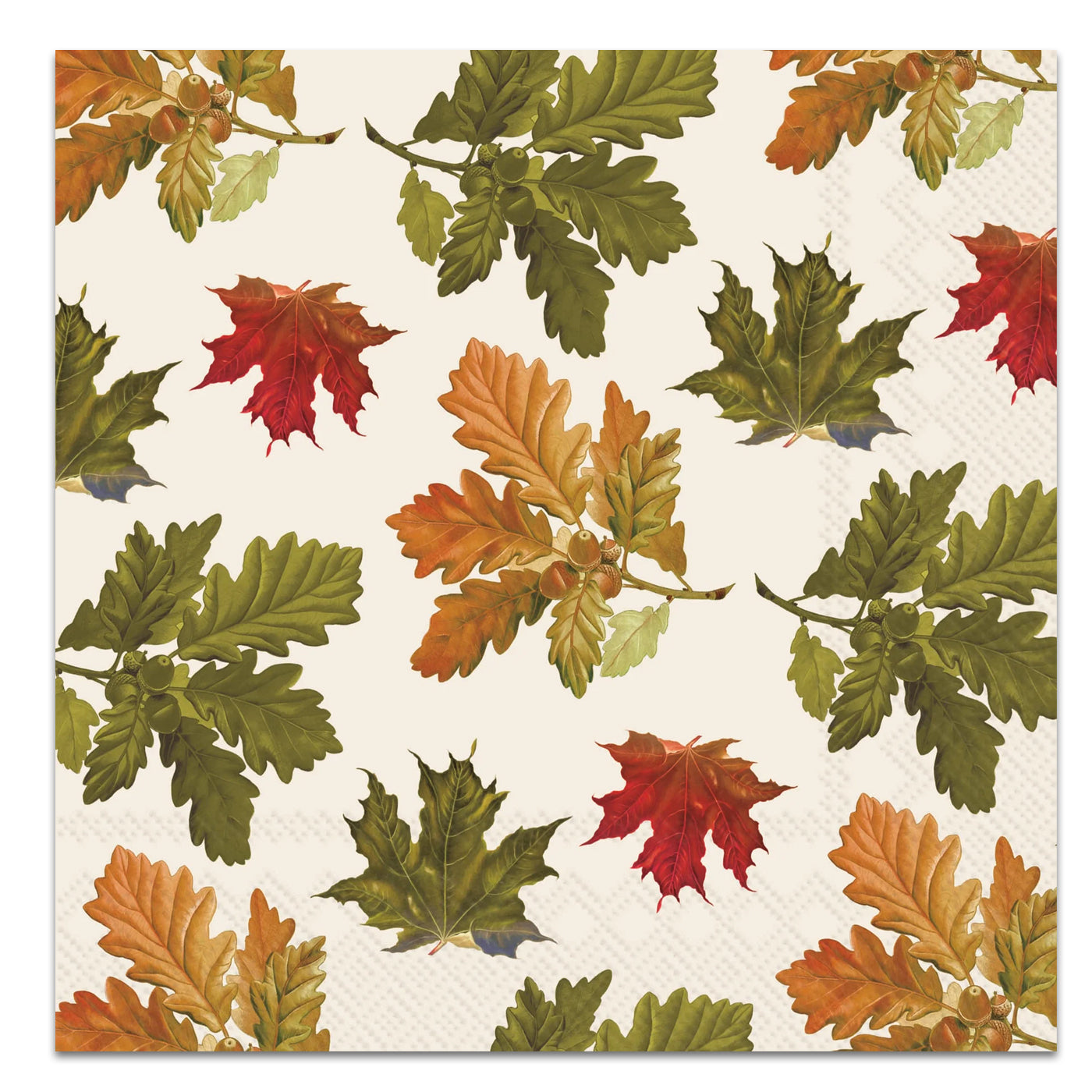 Autumn Canvas Paper Luncheon Napkins