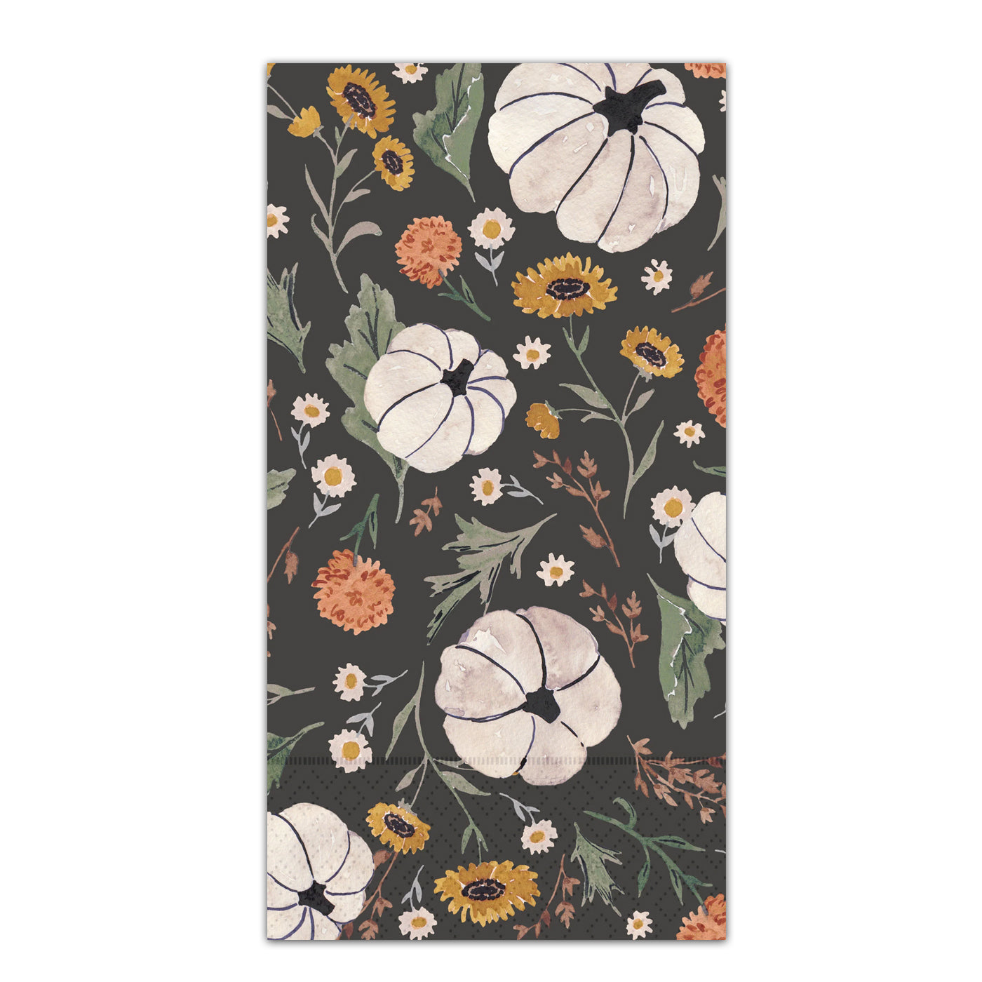 Blooms & Pumpkins Spread Paper Guest Towels - Buffet Napkins