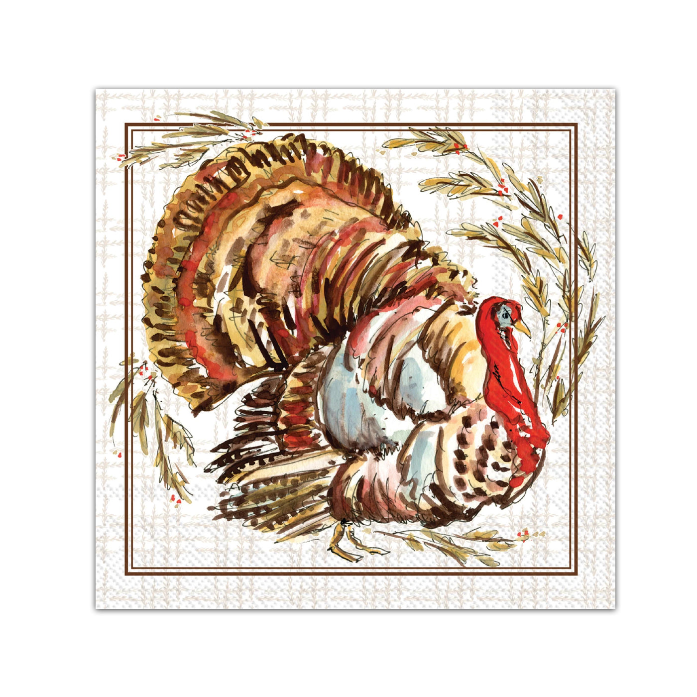 Heritage Turkey Paper Beverage Napkins