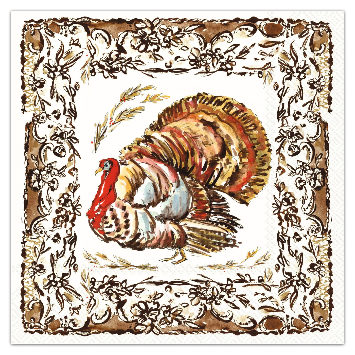 Heritage Turkey Paper Luncheon Napkins