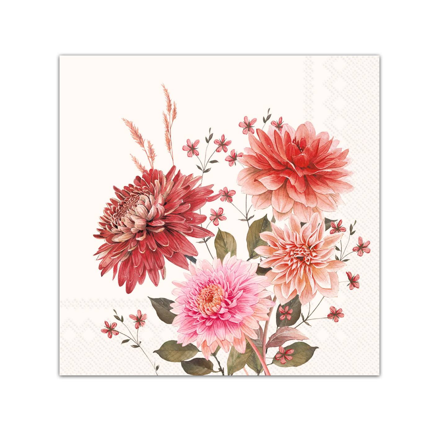 October Blooms Paper Beverage Napkins