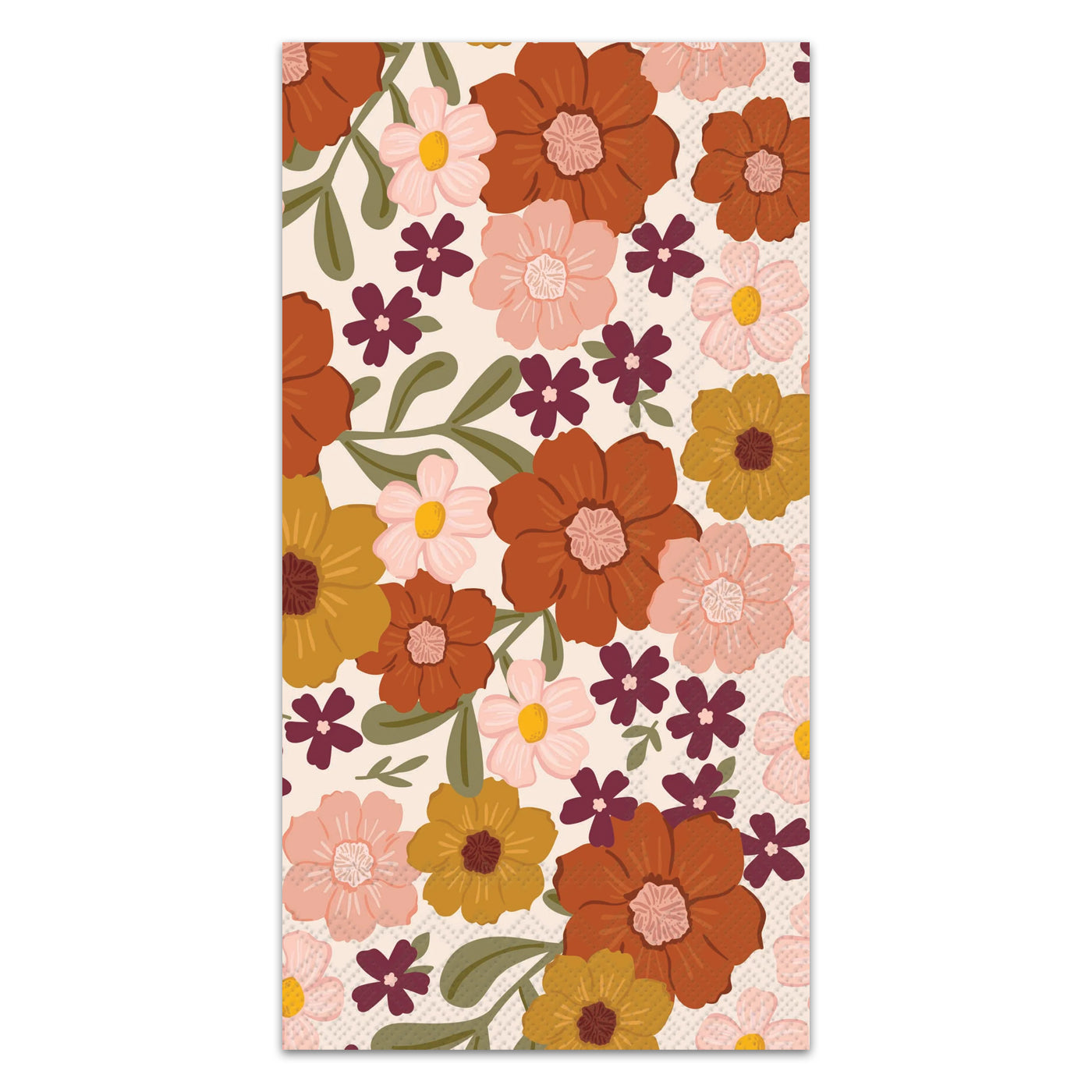 Autumn Glow Floral Paper Guest Towels - Buffet Napkins