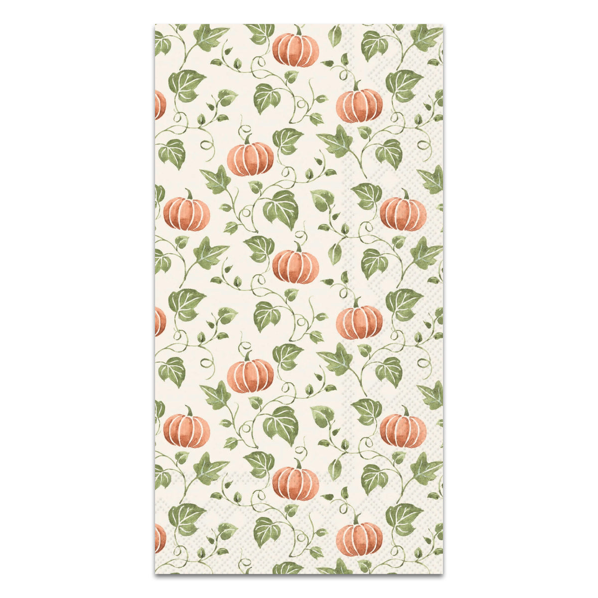 Pumpkin Vine Orange Paper Guest Towels - Buffet Napkins