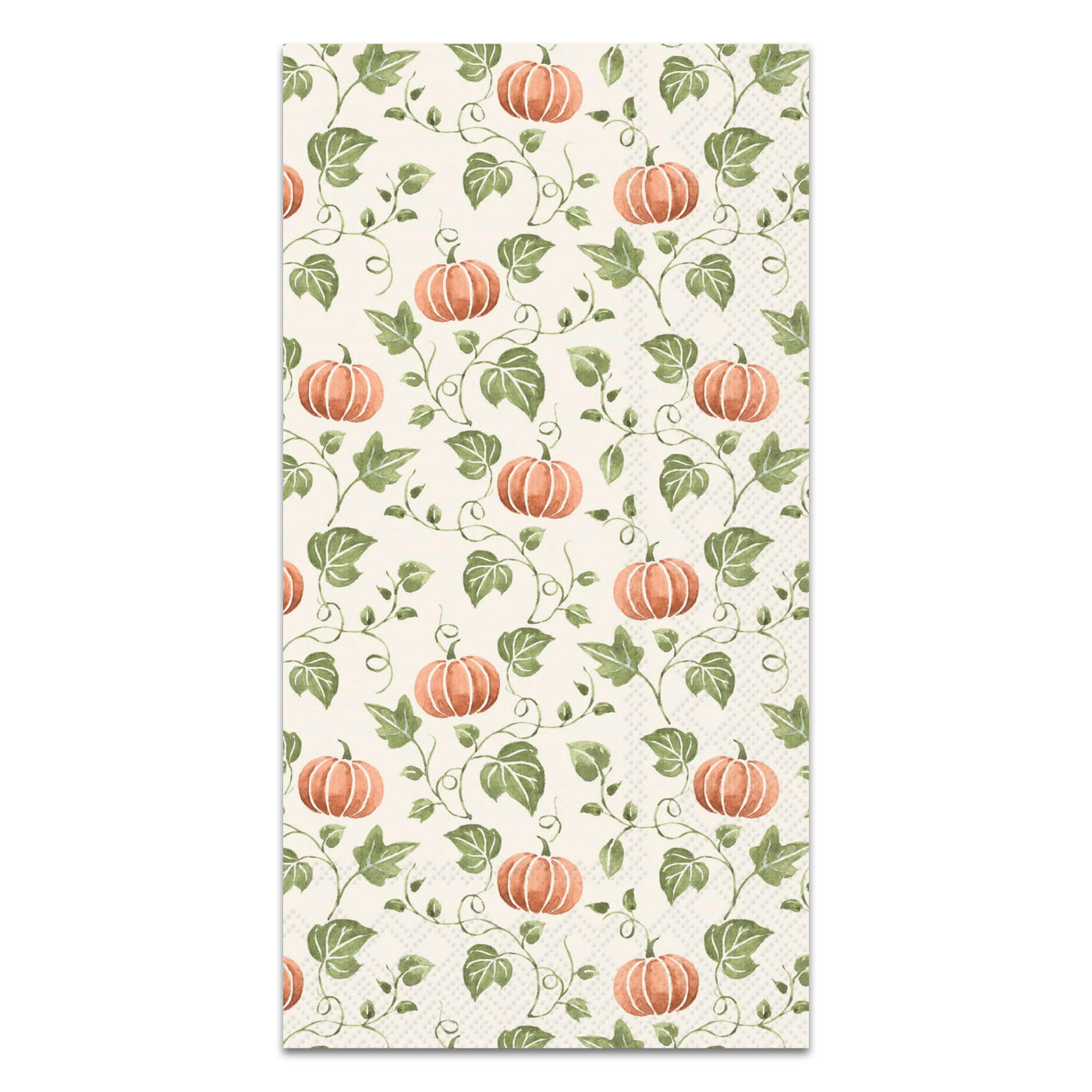 Pumpkin Vine Orange Paper Guest Towels - Buffet Napkins