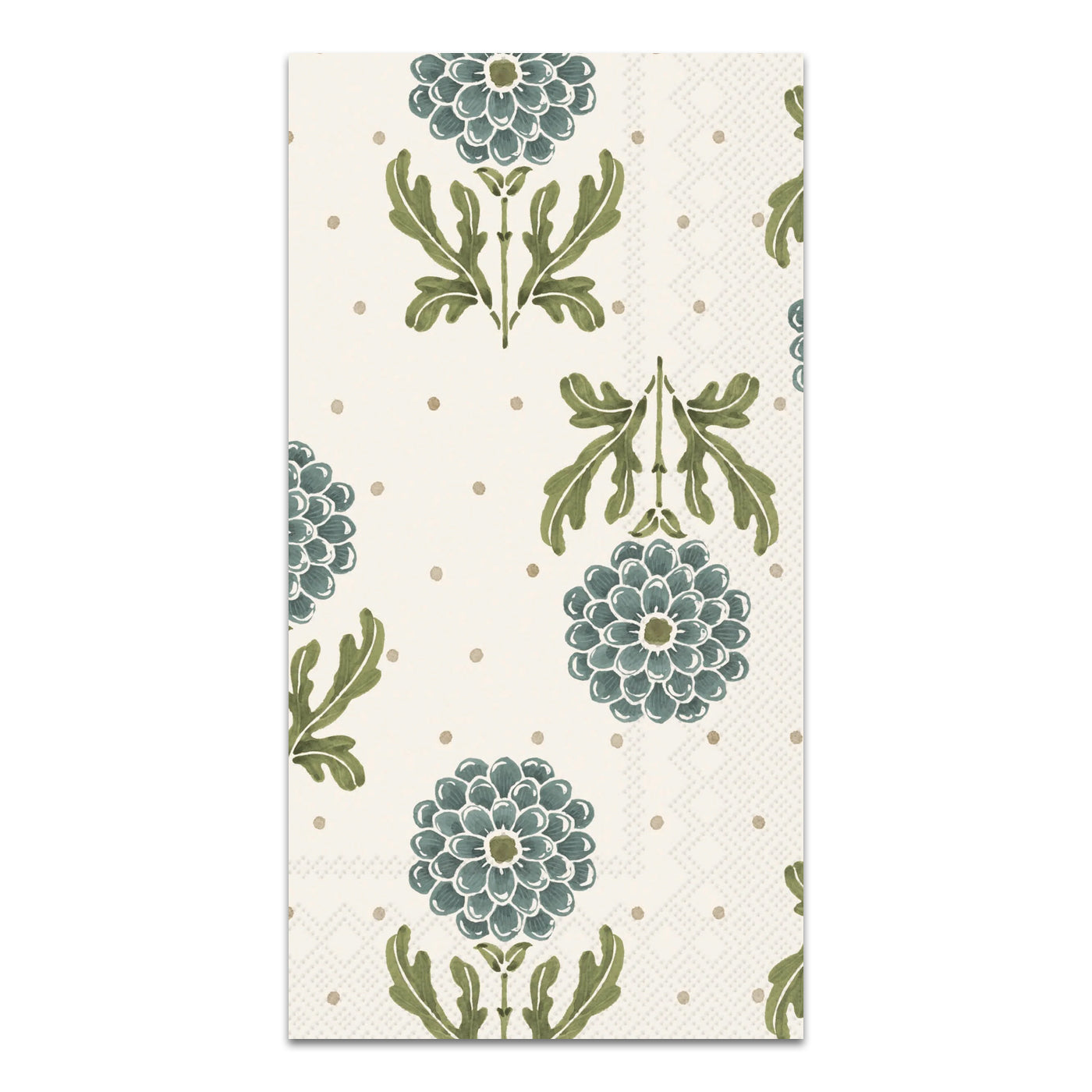 Cottage Floral Blue Paper Guest Towels - Buffet Napkins
