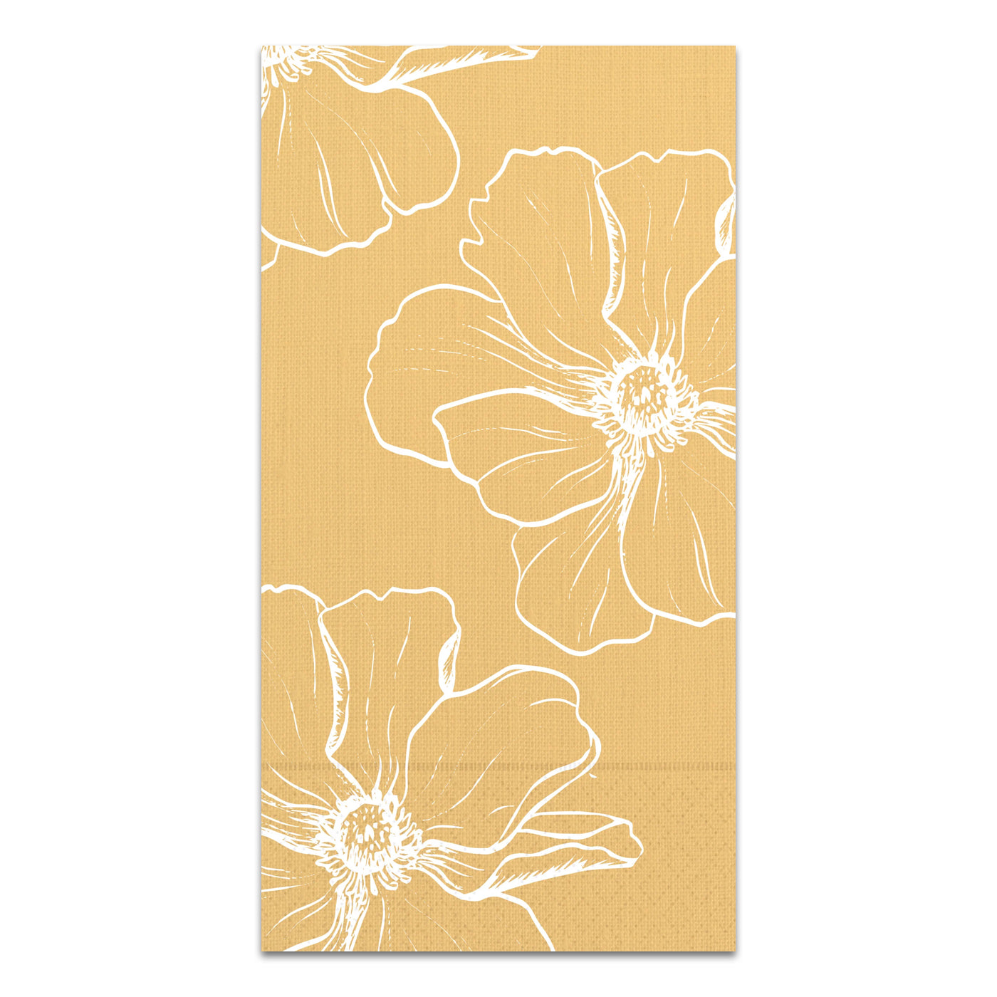 Golden Flora Paper Guest Towels - Buffet Napkins