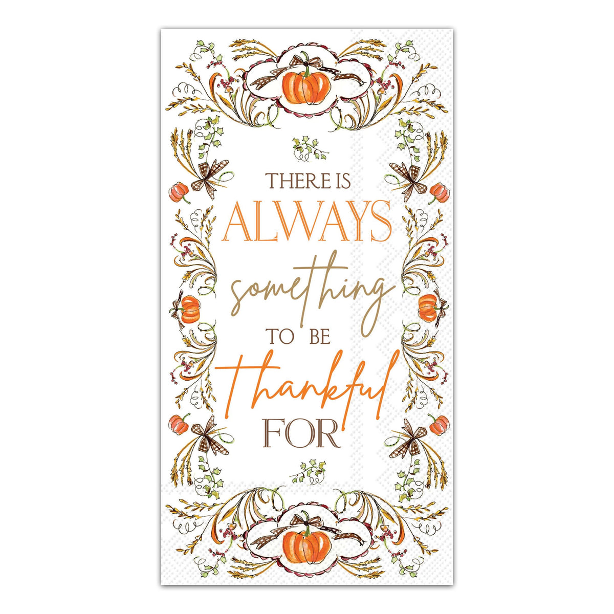 Always Thankful Paper Guest Towels - Buffet Napkins