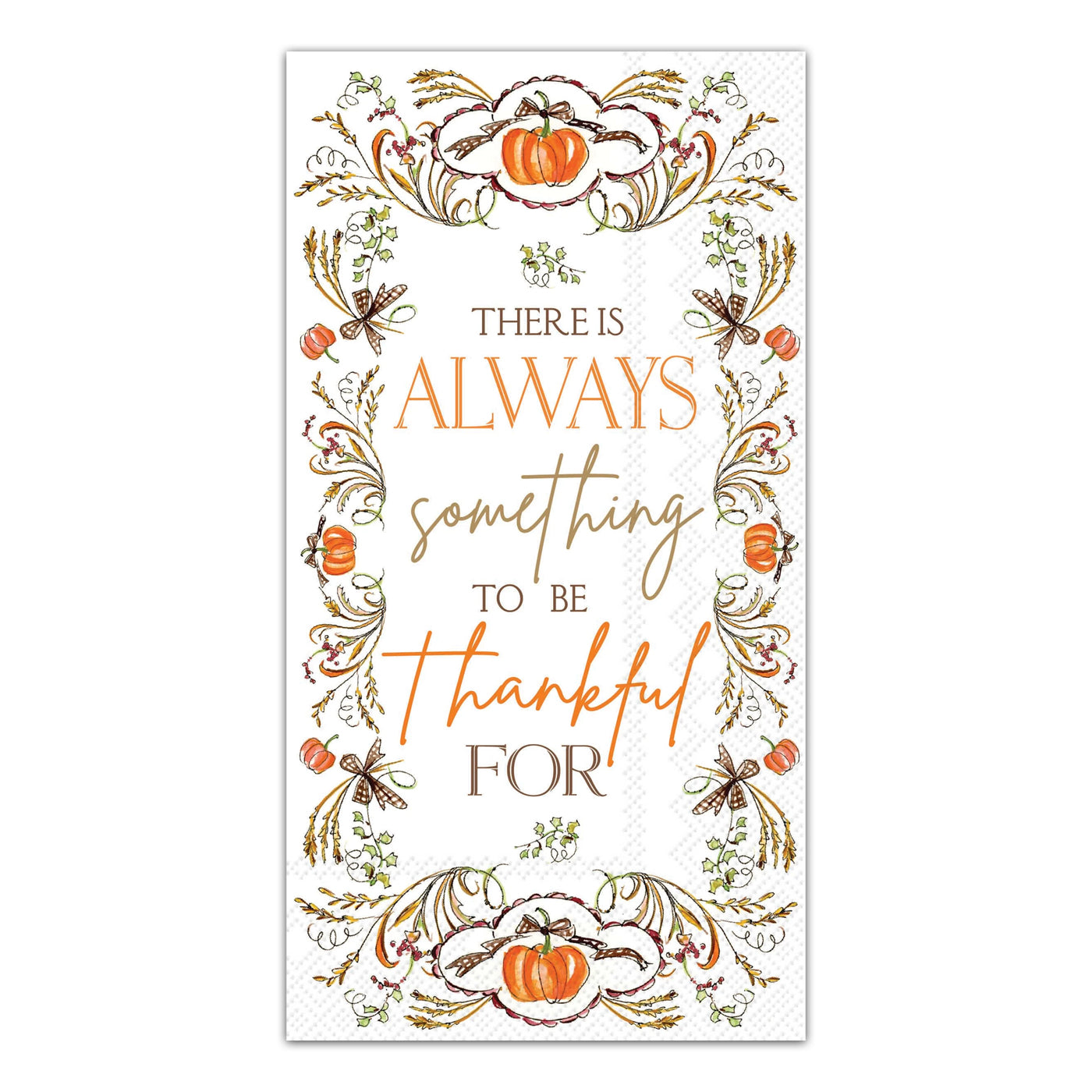 Always Thankful Paper Guest Towels - Buffet Napkins