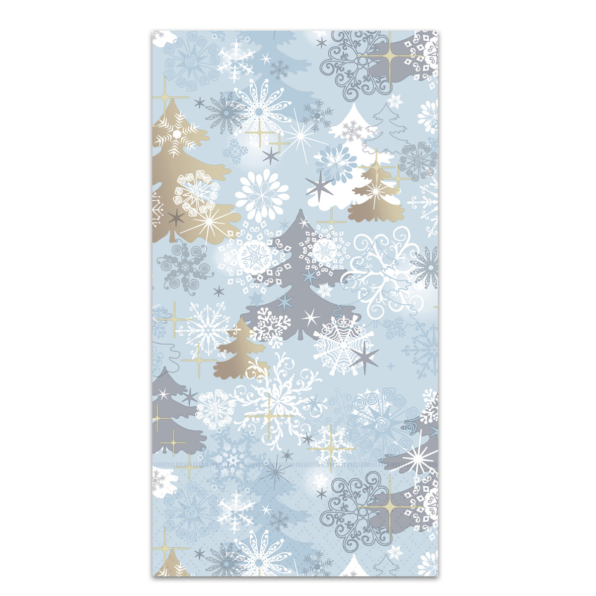 Winter Frost Paper Guest Towels - Buffet Napkins