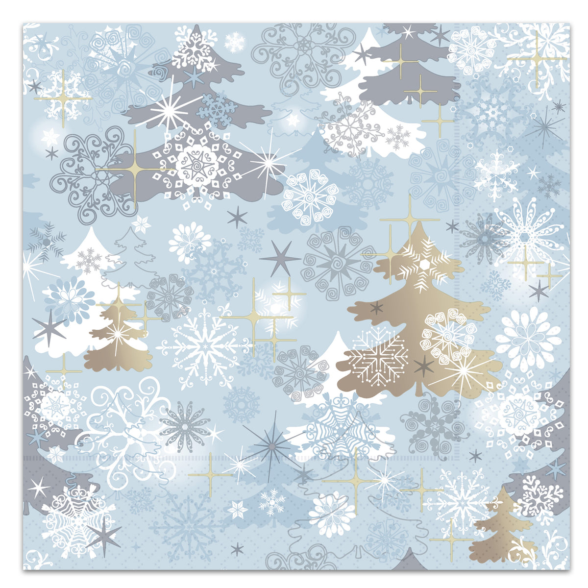 Winter Frost Paper Luncheon Napkins