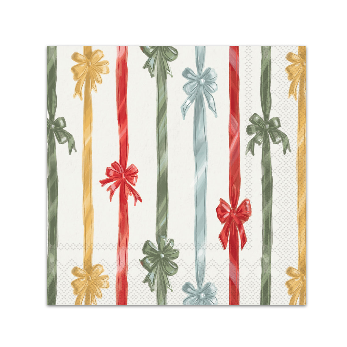 Frosty Bows Paper Beverage Napkins