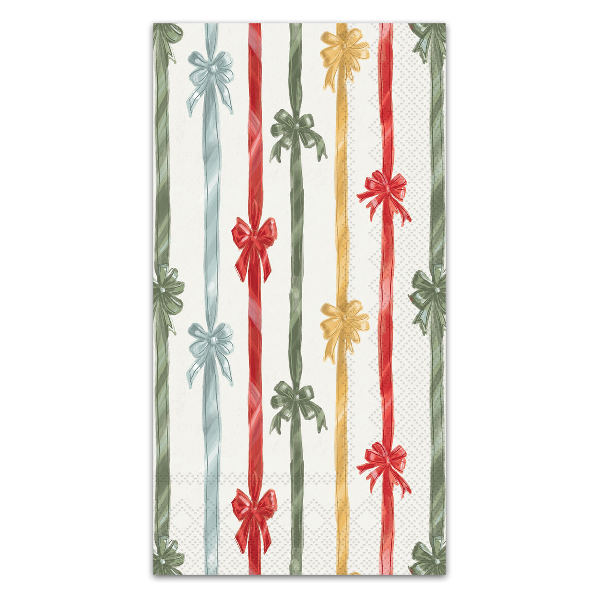 Frosty Bows Paper Guest Towels - Buffet Napkins