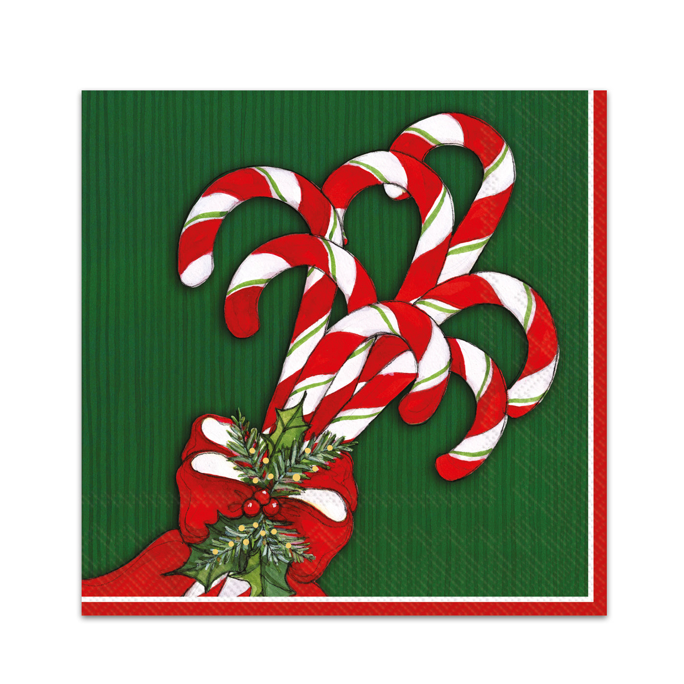 Candy Cane Lane Paper Beverage Napkins