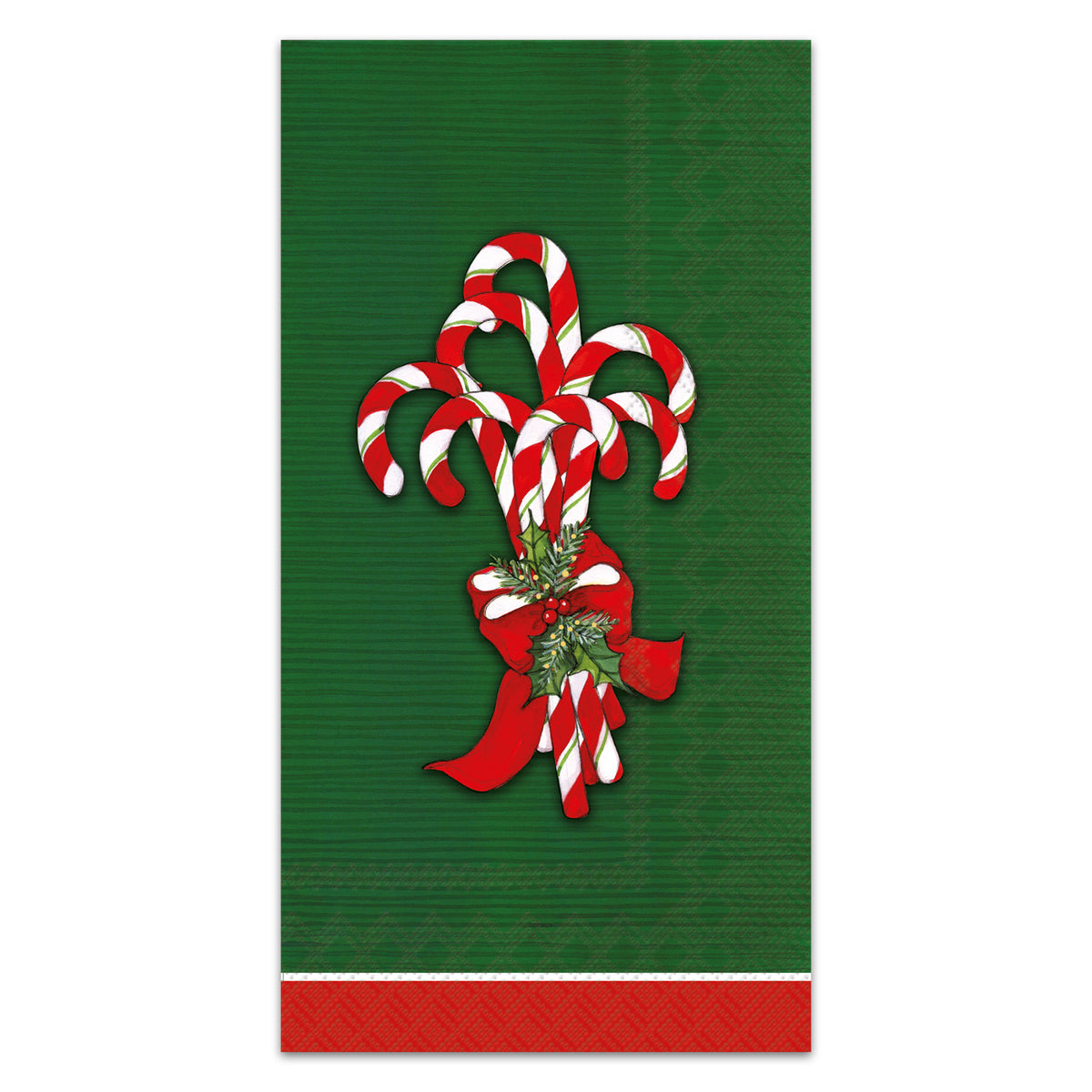 Candy Cane Lane Paper Guest Towels - Buffet Napkins